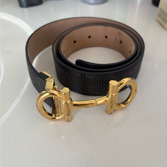 Salvatore Ferragamo Black Leather with Gold Hardware - Picture 13 of 16